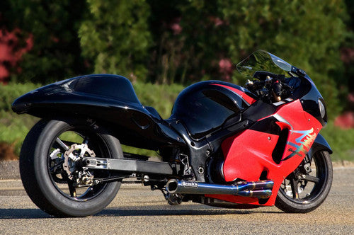 1999-2025 Suzuki GSX1300R Hayabusa TiWinder Blue Full System w/ 18" Muffler Race Baffle