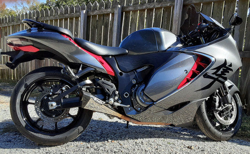 2022-2025 Suzuki GSX1300R Hayabusa Penta-Carbon Full System 15" Muffler Polished