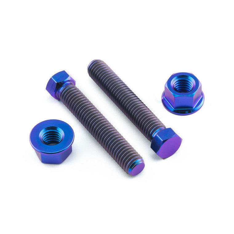 2001-2002 Suzuki GSXR1000 Titanium Axle Adjuster Bolt & Nut Set M8x(1.25mm)x45mm TIAXLE845SET