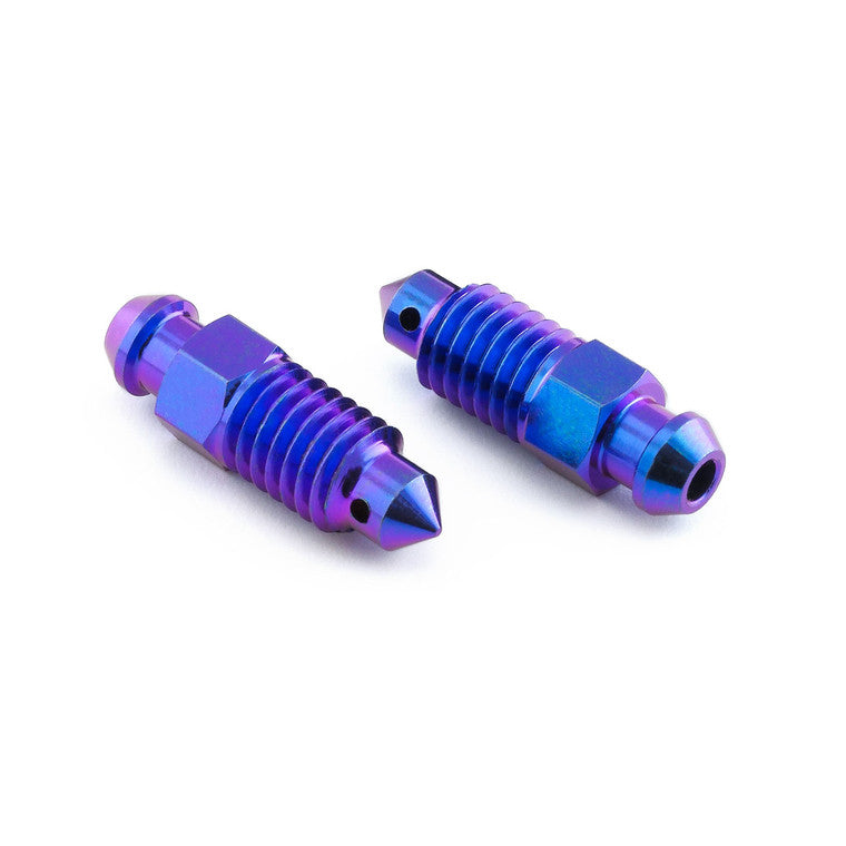 2017-2025 Suzuki GSXR1000 Titanium Bleed Nipple M8x(1.25mm) Front Brake Caliper Pack x2 TIBN8-2Z1