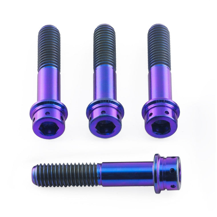 2012-2016 Suzuki GSXR1000 Titanium Clip-On / Handle Bar Mount Bolt Kit Flanged Socket Cap Race Spec TICLIPBAR510