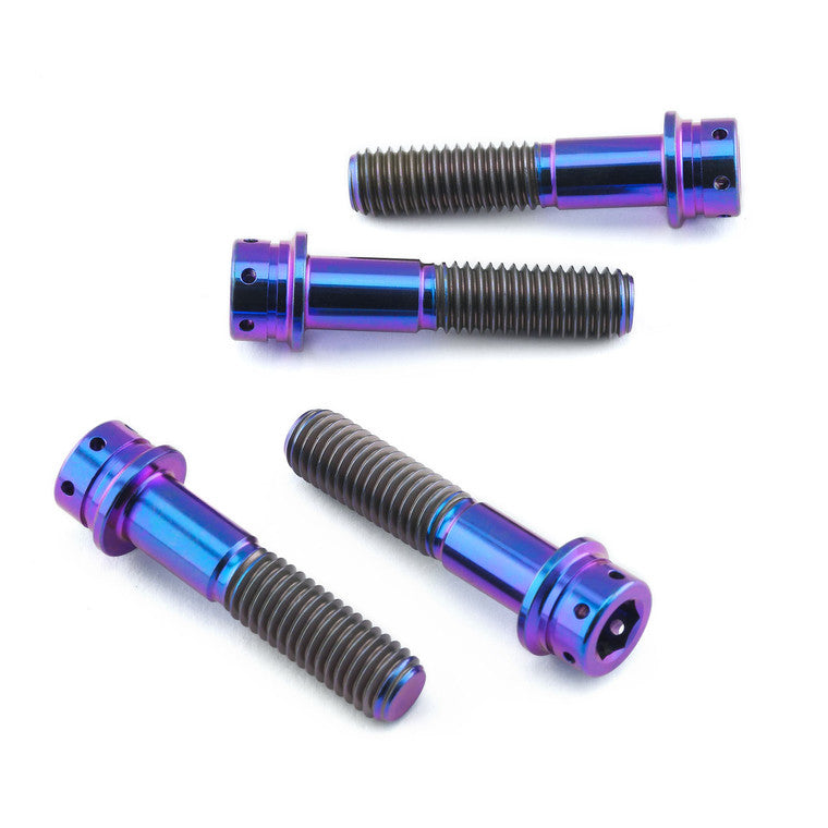 2017-2025 Suzuki GSXR1000 Titanium Front Axle Pinch Bolt Kit Flanged Socket Cap Race Spec TIFAPINCH780