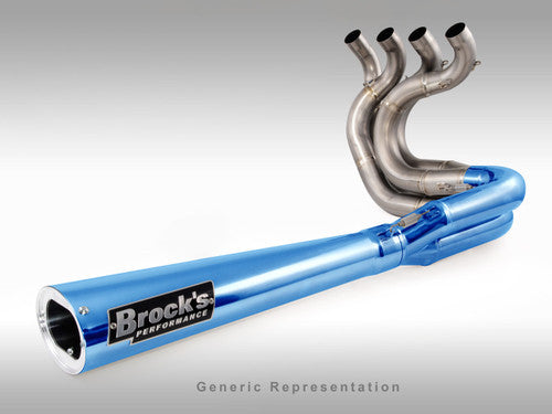 2005-2006 Suzuki GSXR1000 TiWinder Blue Full System w/ 18" Muffler Race Baffle