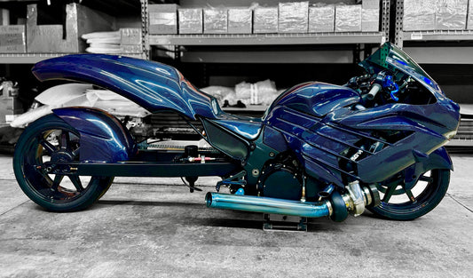 2006-2025 Kawasaki ZX14R AGM Carbon Fiber Tail 10/12/14/18" Over