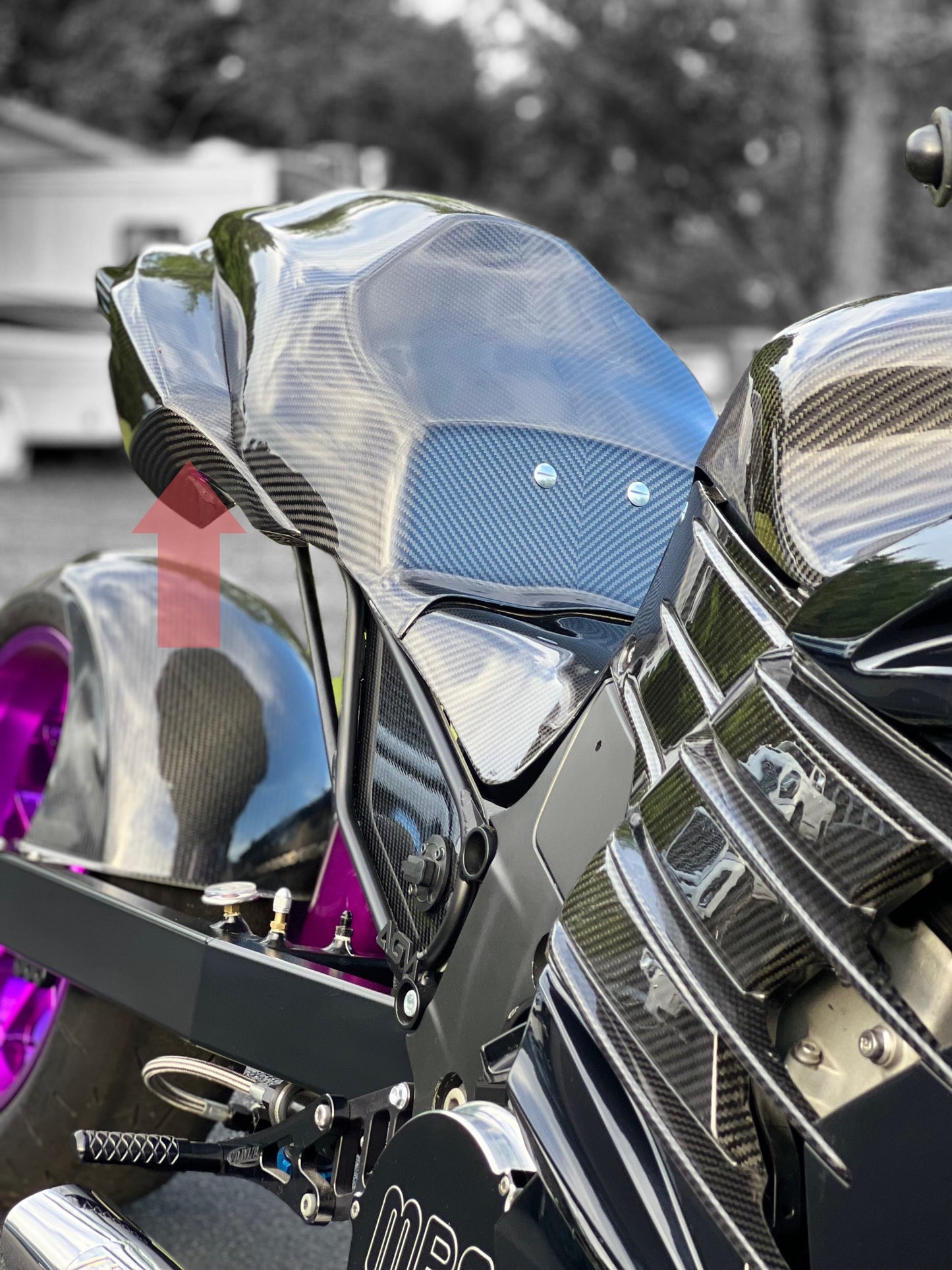 2006-2025 Kawasaki ZX14R AGM Carbon Fiber Oem Tail Sides (L/R)