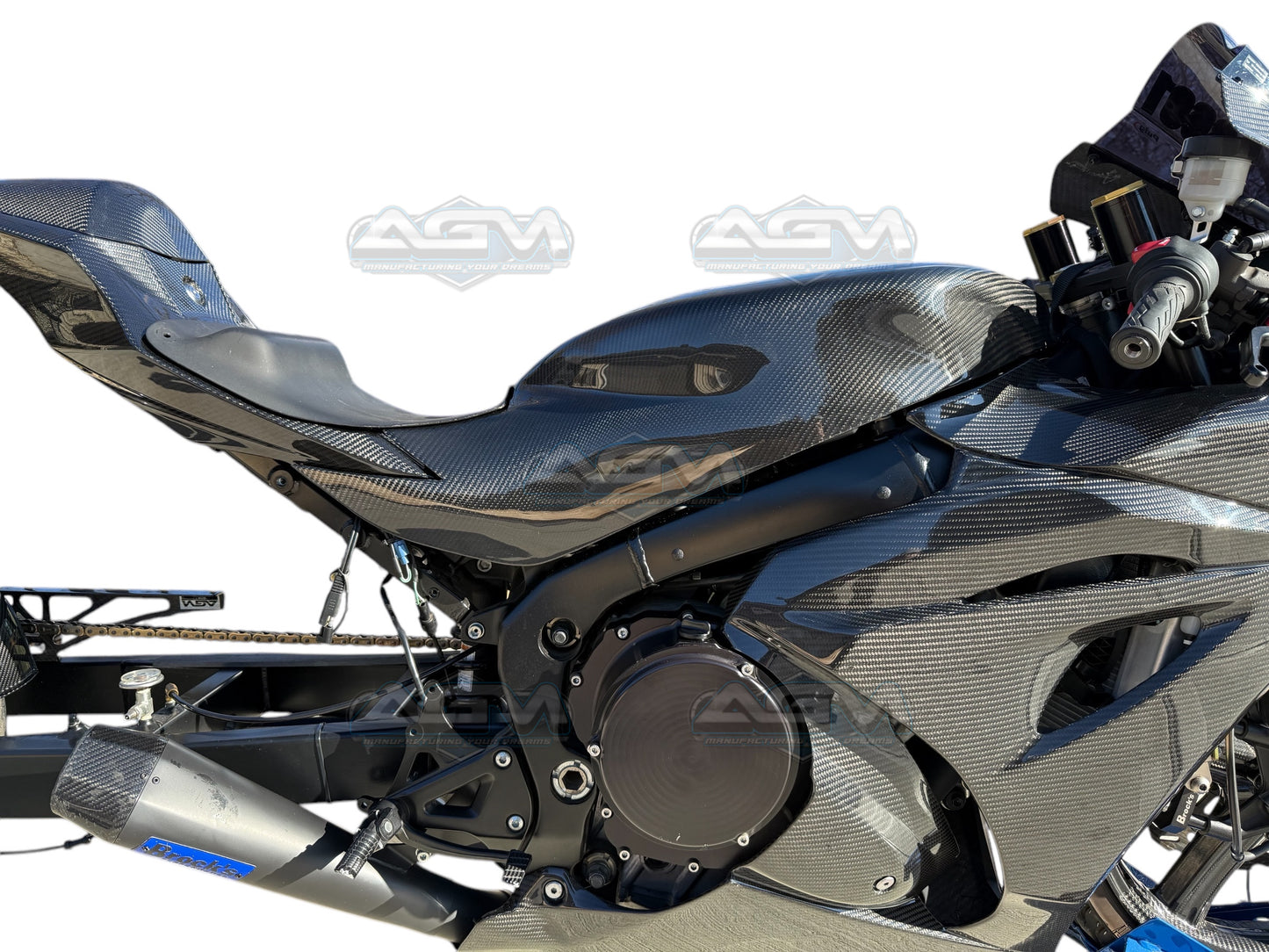 2017-2025 Suzuki GSXR1000/GSXR1000R AGM Carbon Fiber Pro Street Low Pro Tank Shell