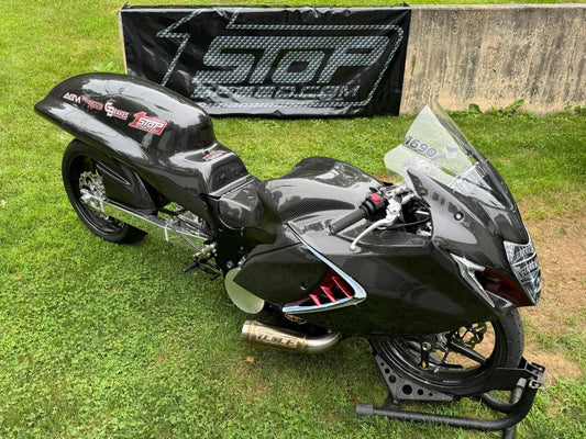 2022-2024 Suzuki GSX1300R Hayabusa AGM Carbon Fiber Full Front Fairing Kit (3/4 Upper)