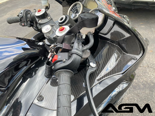 2012-2025 Kawasaki ZX14R AGM Carbon Fiber Ram Air / Dash Panels