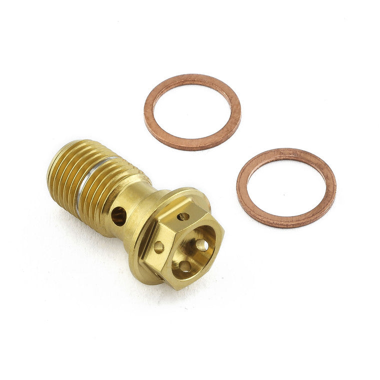1999-2007 Suzuki GSX1300R, 2001-2002 Suzuki GSXR1000 Stainless Steel Banjo Bolt Single M10x(1.00mm) Rear Master Cylinder Race Spec LSSBANJOS10FRZ4
