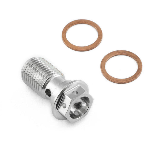 1999-2007 Suzuki GSX1300R, 2001-2002 Suzuki GSXR1000 Stainless Steel Banjo Bolt Single M10x(1.00mm) Rear Master Cylinder Race Spec LSSBANJOS10FRZ4
