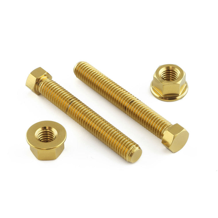 2008-2020 Suzuki GSX1300R Hayabusa Stainless Steel Axle Adjuster Set M8x55mm 2xBolts 2xNuts SSAXLEADJ855SET
