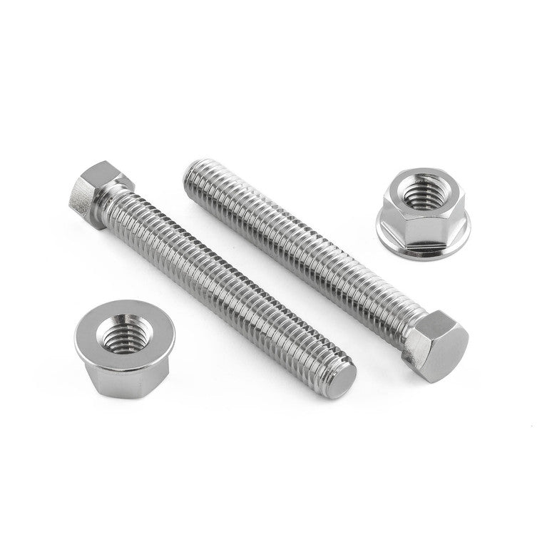 2008-2020 Suzuki GSX1300R Hayabusa Stainless Steel Axle Adjuster Set M8x55mm 2xBolts 2xNuts SSAXLEADJ855SET