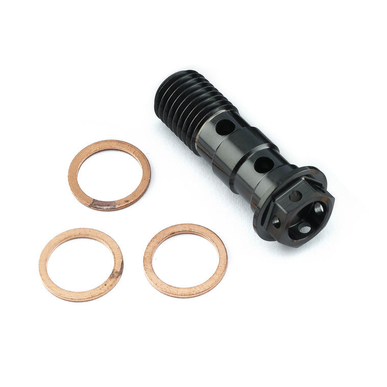 2017-2025 Suzuki GSXR1000 Titanium Banjo Bolt Double M10x(1.25mm) Race Spec Rear Brake Master Cylinder TIBANJOD10RZ4
