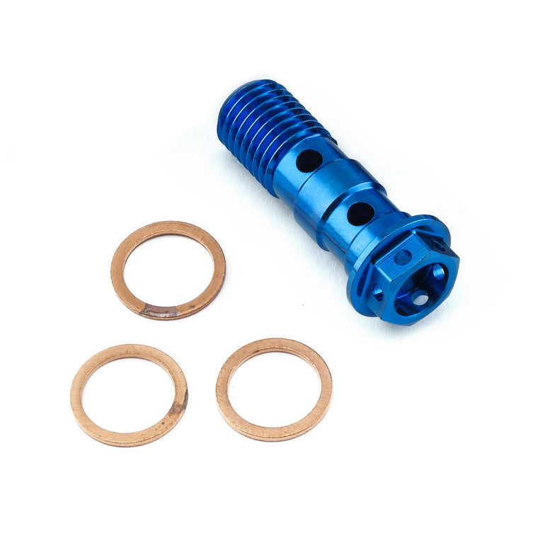 2017-2025 Suzuki GSXR1000 Titanium Banjo Bolt Double M10x(1.25mm) Race Spec Rear Brake Master Cylinder TIBANJOD10RZ4