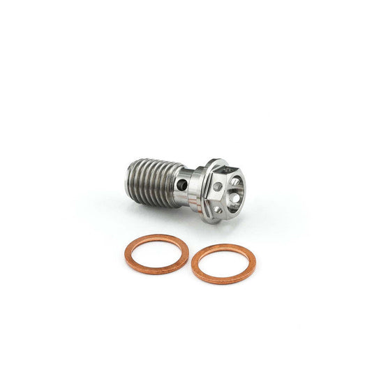 2017-2025 Suzuki GSXR1000 Titanium Banjo Bolt Single M10x(1.25mm) Race Spec Rear Brake Caliper TIBANJOS10RZ2