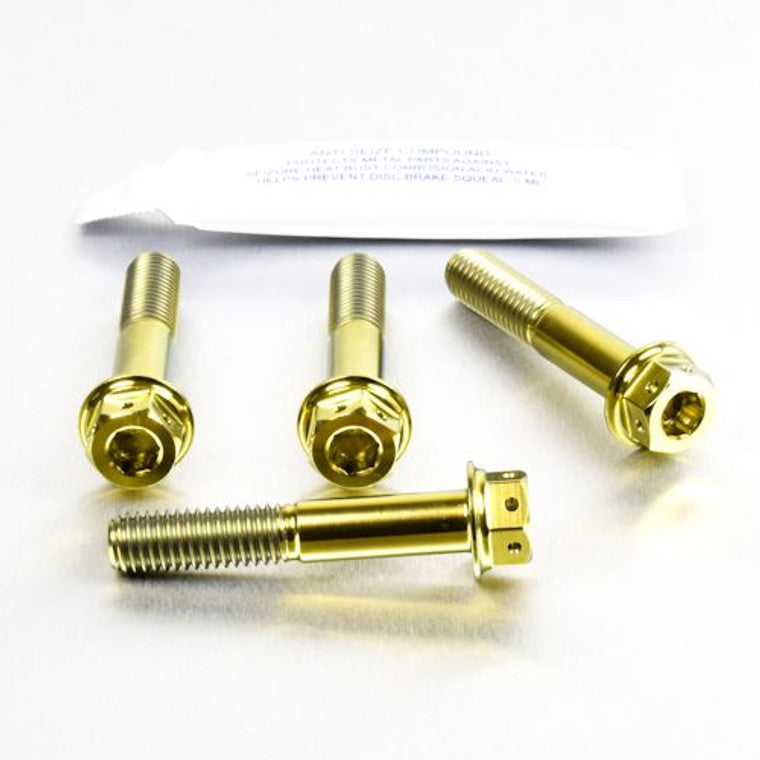 1999-2007 Suzuki GSX1300R Hayabusa Titanium Front Axle Pinch Bolt Kit DualDrive TIFAPINCH10DD