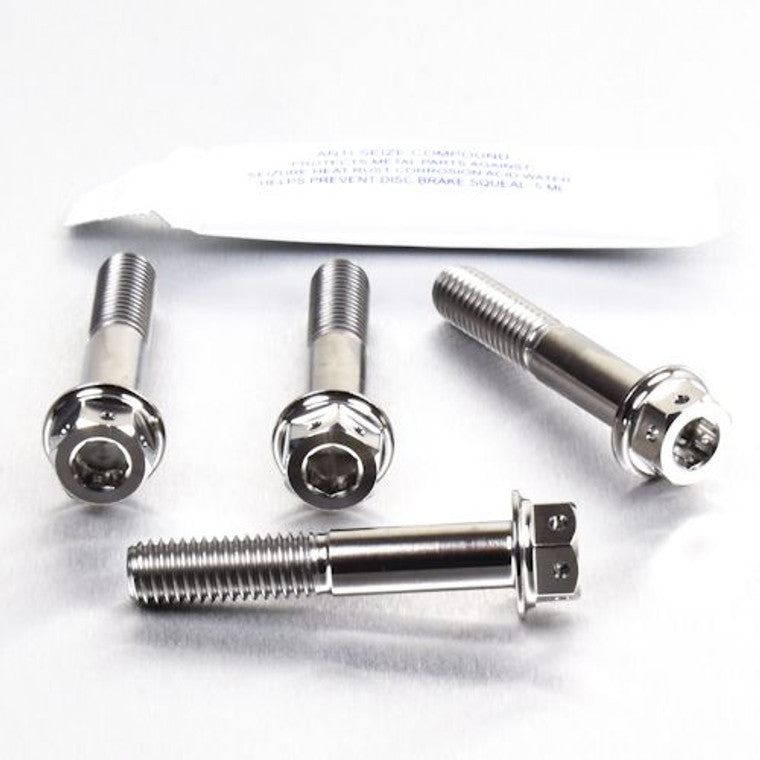 1999-2007 Suzuki GSX1300R Hayabusa Titanium Front Axle Pinch Bolt Kit DualDrive TIFAPINCH10DD
