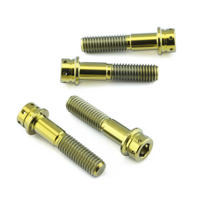 2017-2025 Suzuki GSXR1000 Titanium Front Axle Pinch Bolt Kit Flanged Socket Cap Race Spec TIFAPINCH780