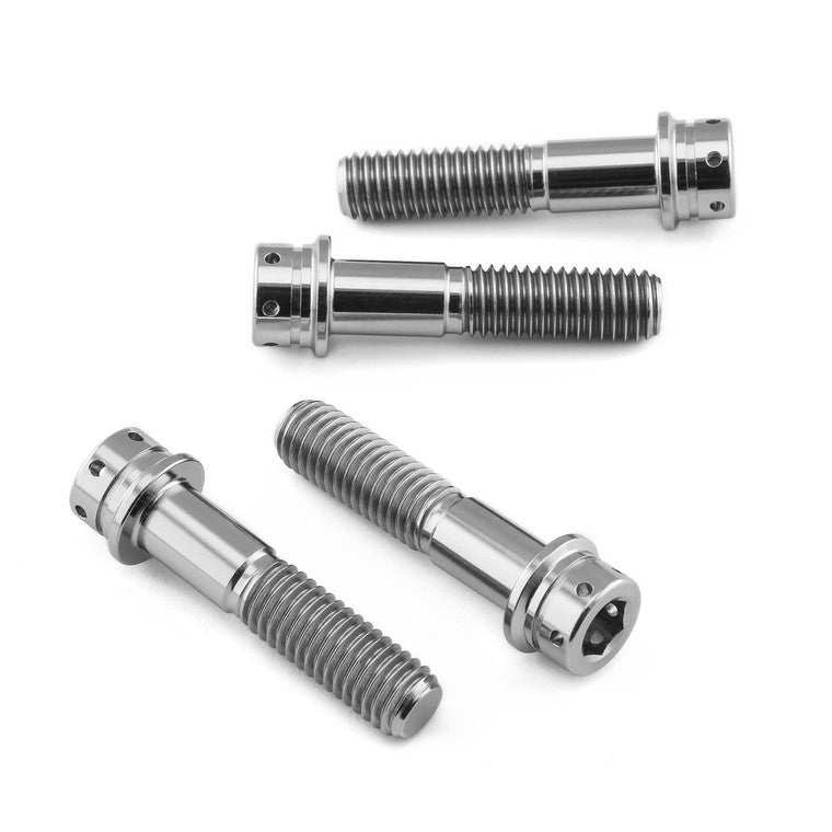 2017-2025 Suzuki GSXR1000 Titanium Front Axle Pinch Bolt Kit Flanged Socket Cap Race Spec TIFAPINCH780