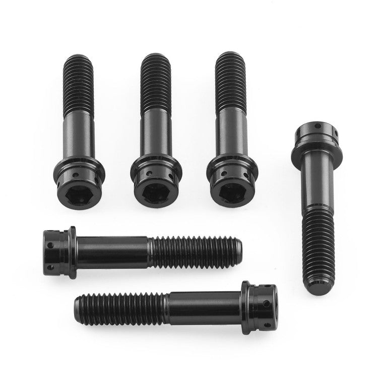 2007-2008 Suzuki GSXR1000 Titanium Front Caliper Pinch Bolt Kit Flanged Socket Cap Race Spec TIFBCALIP420