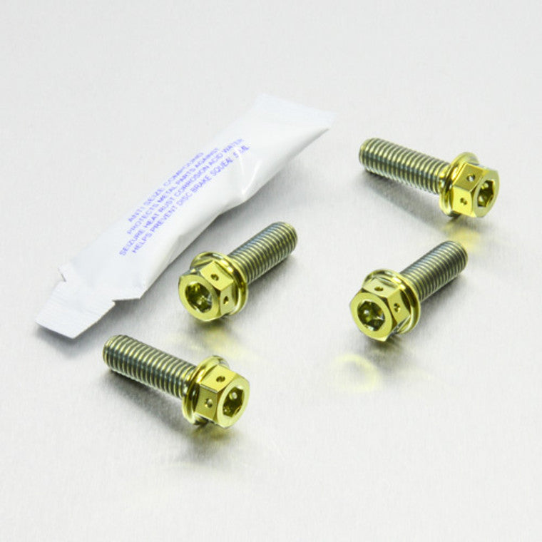 2001-2002 Suzuki GSXR1000 Titanium Front Brake Caliper Mount Bolt Kit DualDrive TIFBMON20DD