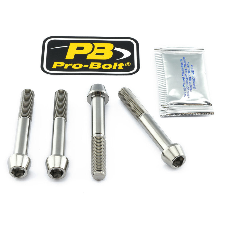 2017-2025 Suzuki GSXR1000 Titanium Front Brake Caliper Mount Bolt Kit TIFBMON310