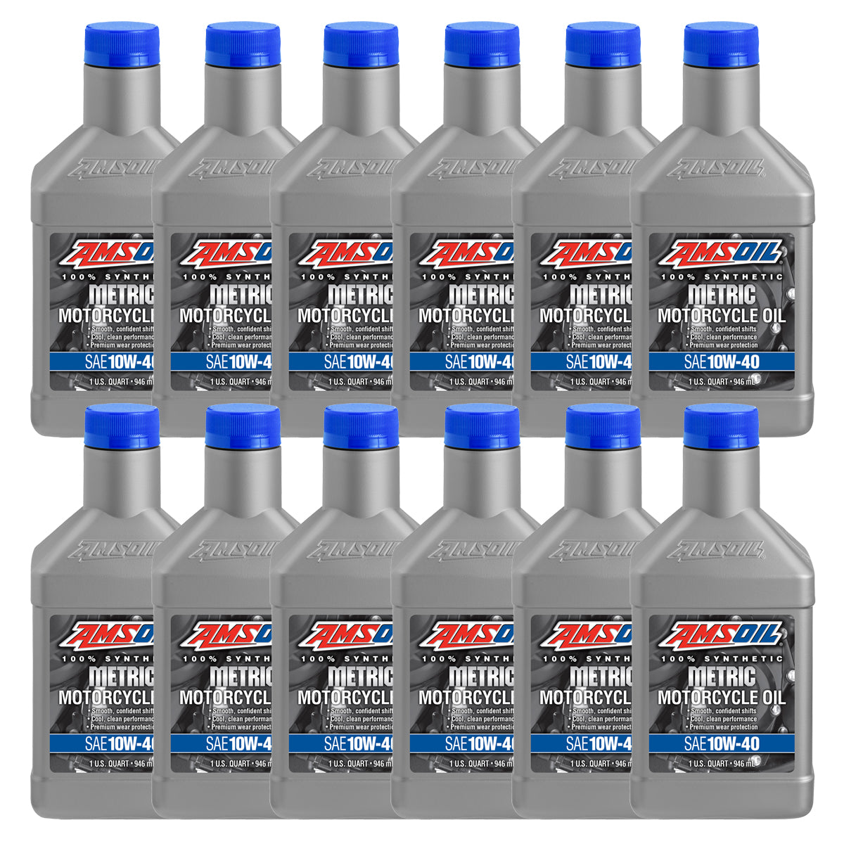 AMSOIL 10W-40 100% Synthetic Metric Motorcycle Oil