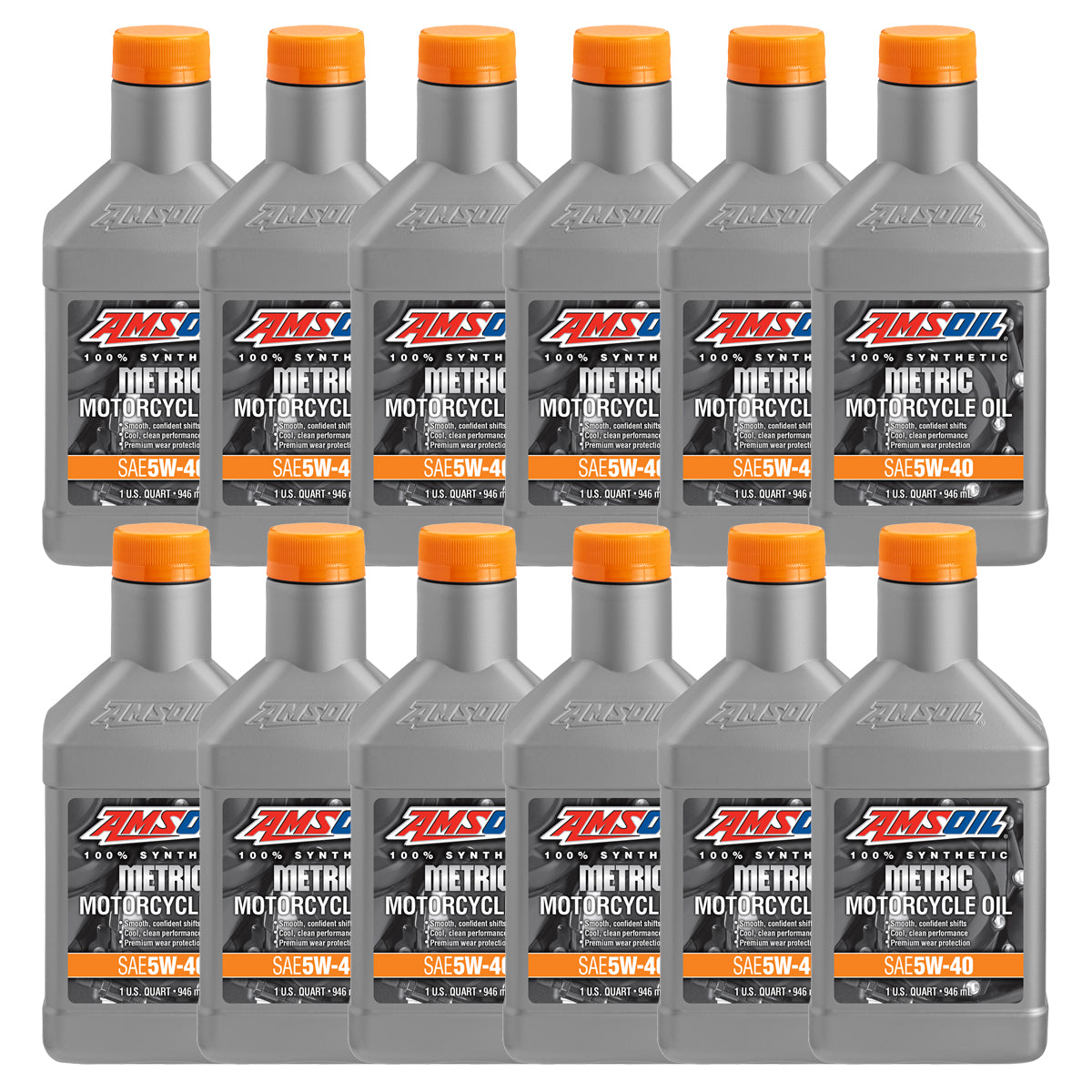 AMSOIL 5W-40 100% Synthetic Metric Motorcycle Oil