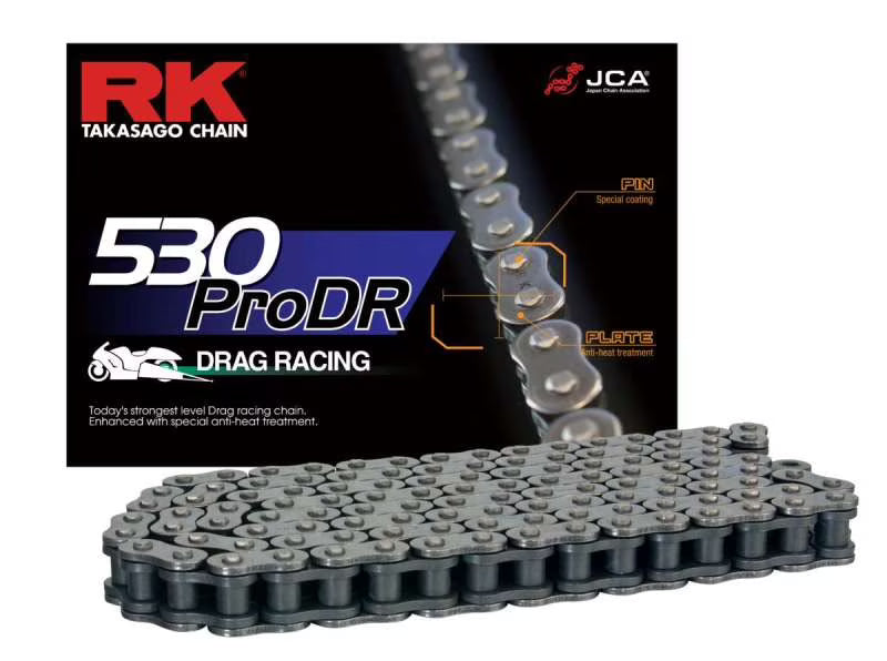 RK 530 Pro Drag Racing Chain - 190 Links